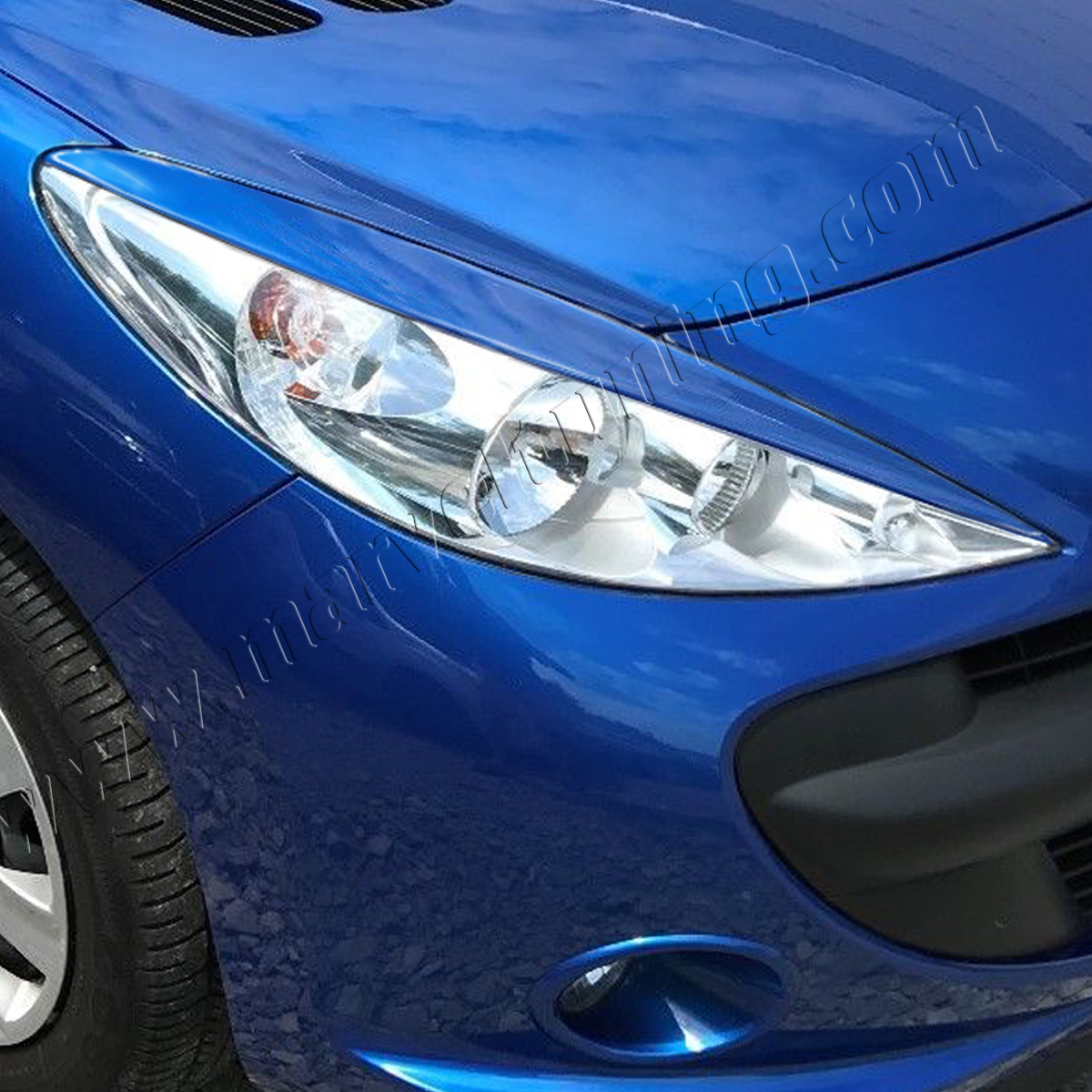 Headlights Eyebrows Peugeot 206+ №130211 – Marvel Tuning