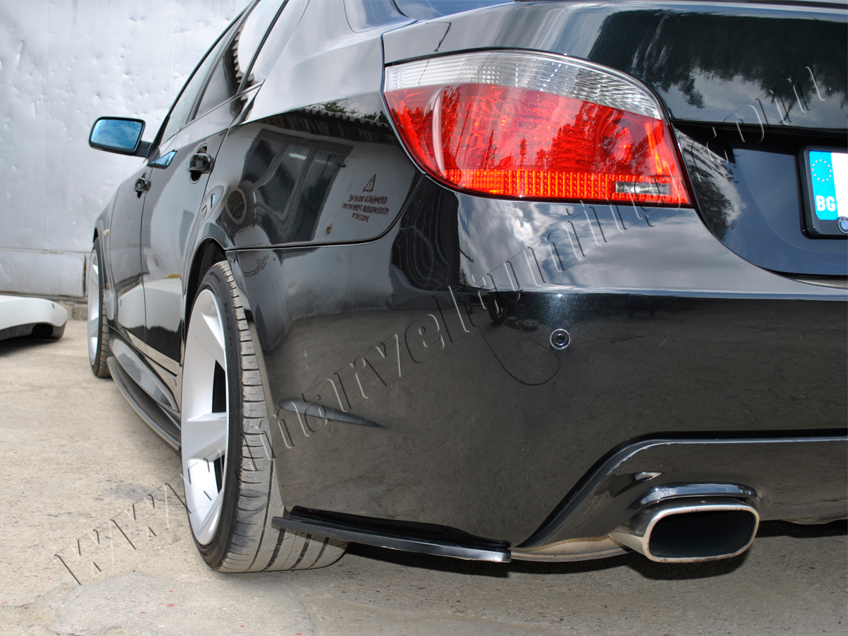 Side Skirts and Rear Bumper Addon Splitters BMW E60 / Е61 5 series