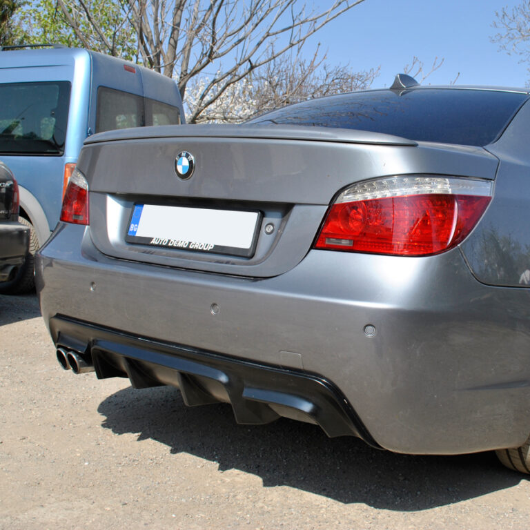 Rear Bumper Spoiler Diffuser Bmw E60 M Tech With One Exhaust 0207 Marvel Tuning